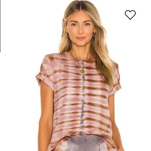 Raquel Allegra Tie-Dye Tee $195 Retail Sz S EUC cotton